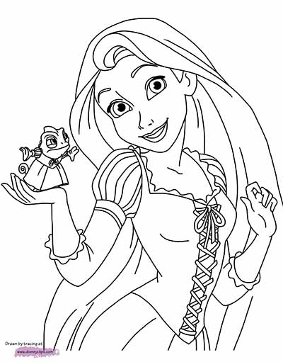 Rapunzel Coloring Pages Free Printable 119