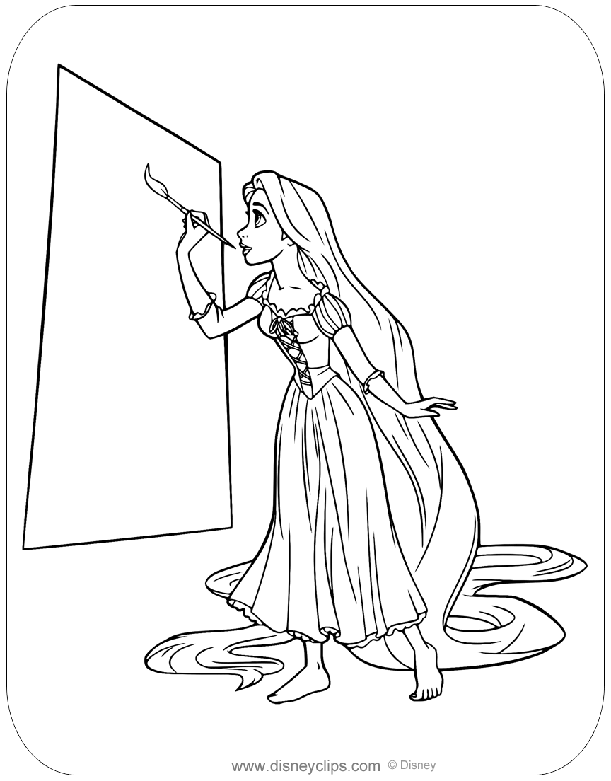 Rapunzel Coloring Pages Free Printable 120