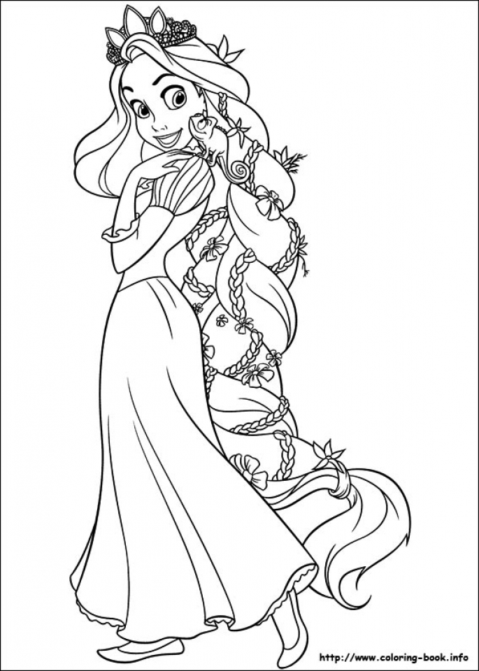 Rapunzel Coloring Pages Free Printable 121