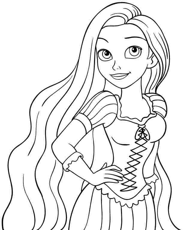 Rapunzel Coloring Pages Free Printable 122