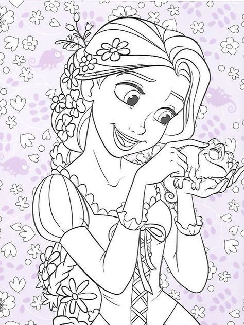 Rapunzel Coloring Pages Free Printable 123