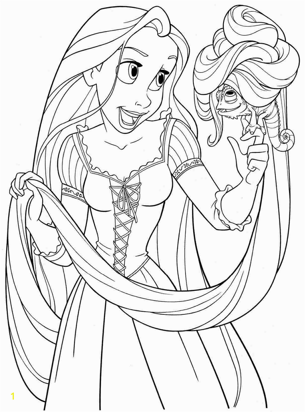 Rapunzel Coloring Pages Free Printable 124