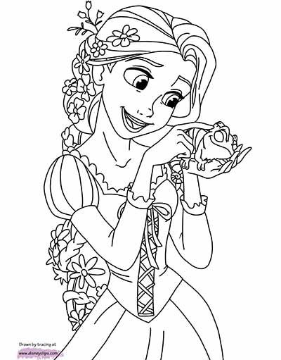 Rapunzel Coloring Pages Free Printable 136