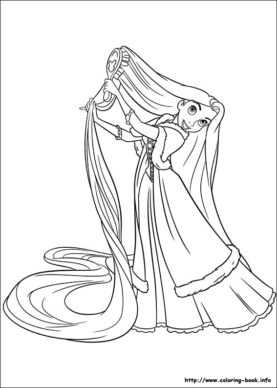 Rapunzel Coloring Pages Free Printable 18