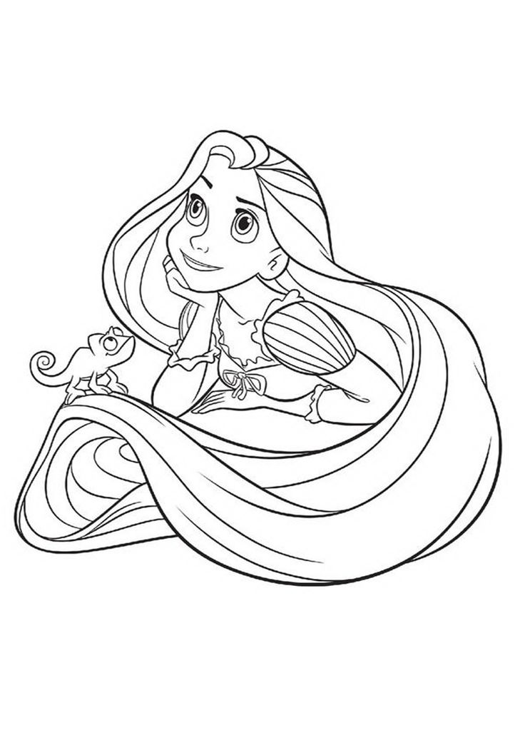 Rapunzel Coloring Pages Free Printable 19