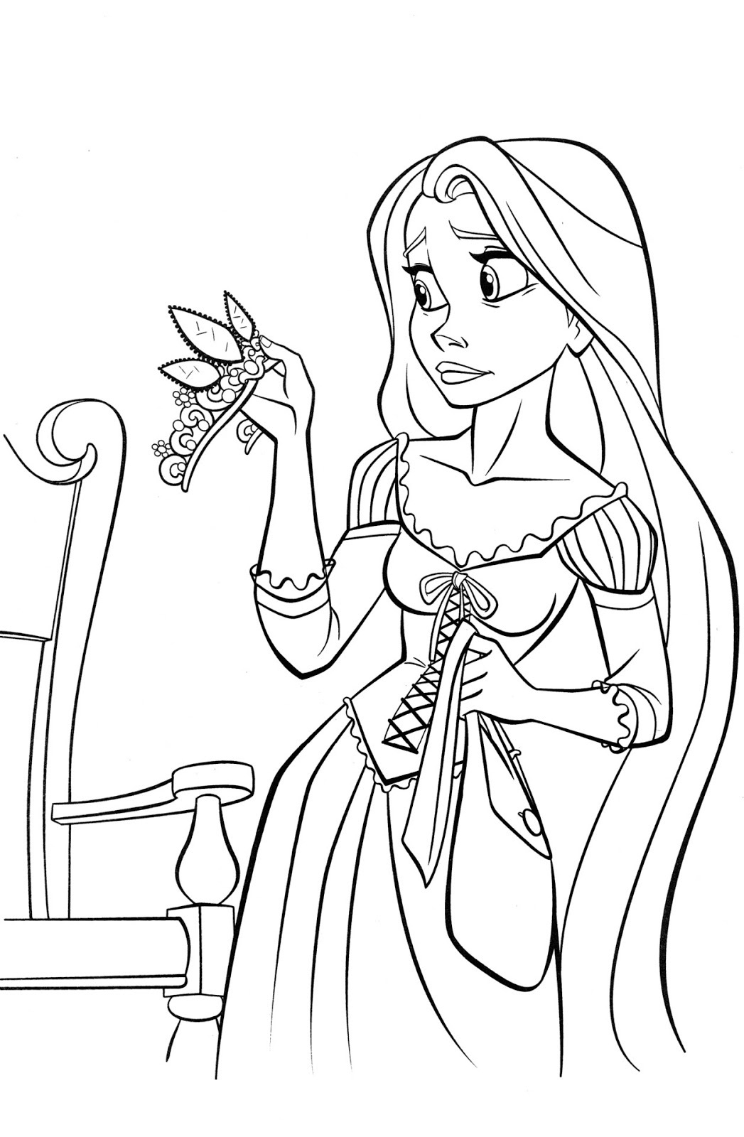 Rapunzel Coloring Pages Free Printable 2