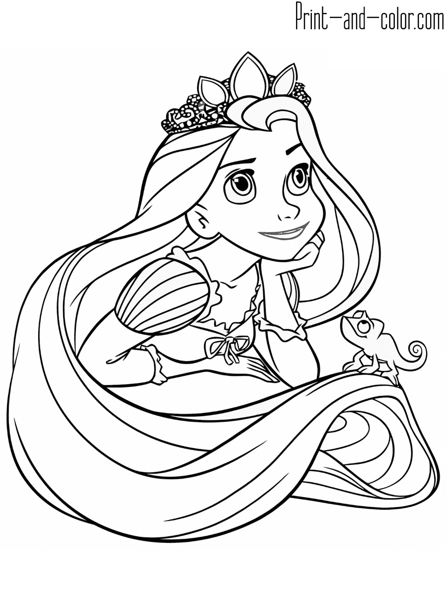 Rapunzel Coloring Pages Free Printable 21