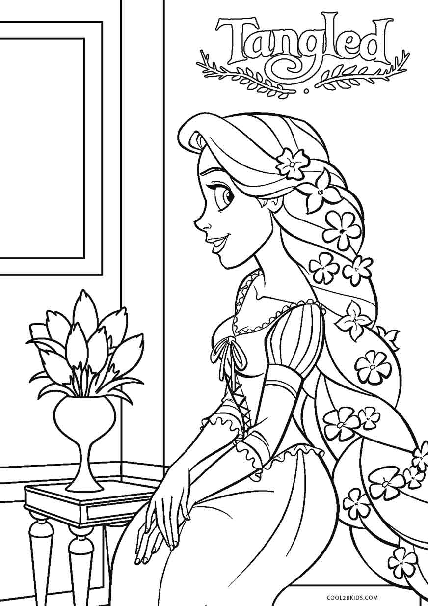 Rapunzel Coloring Pages Free Printable 22