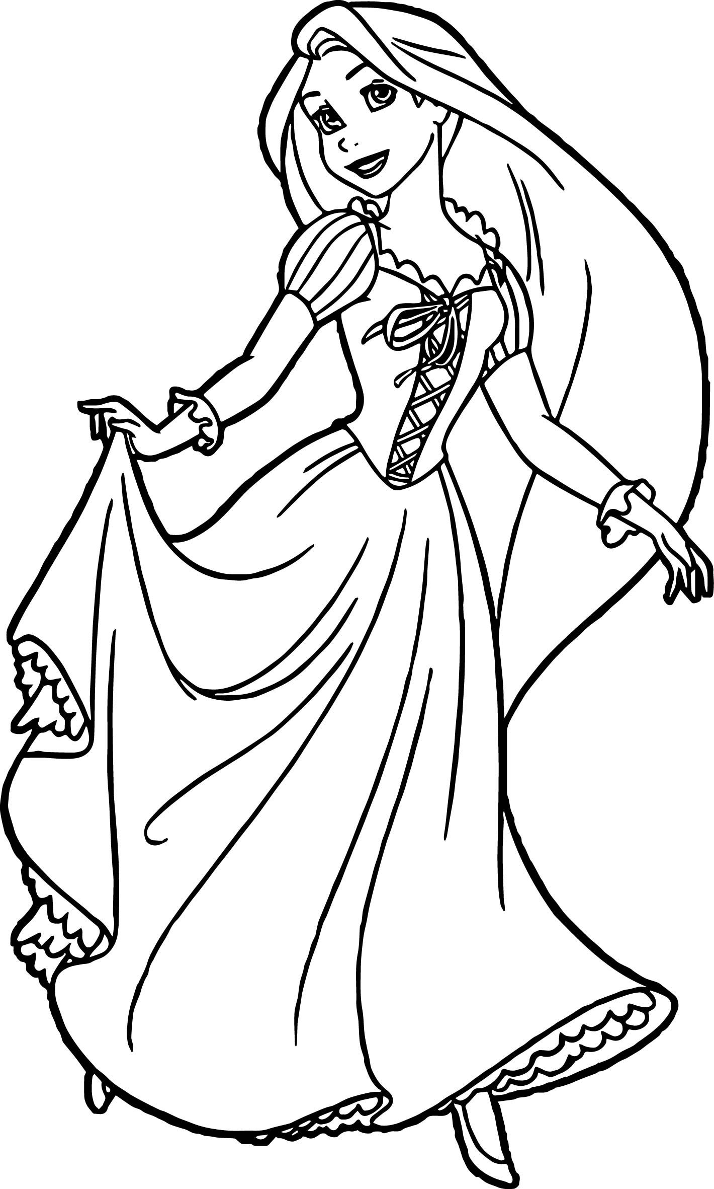 Rapunzel Coloring Pages Free Printable 23