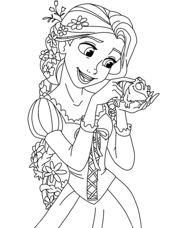 Rapunzel Coloring Pages Free Printable 24