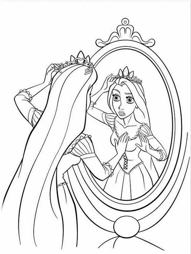 Rapunzel Coloring Pages Free Printable 27