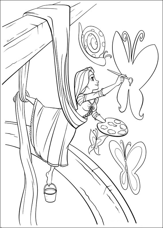 Rapunzel Coloring Pages Free Printable 30