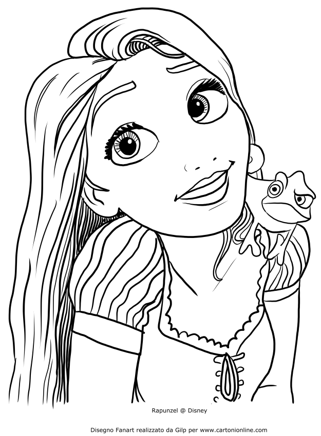 Rapunzel Coloring Pages Free Printable 31