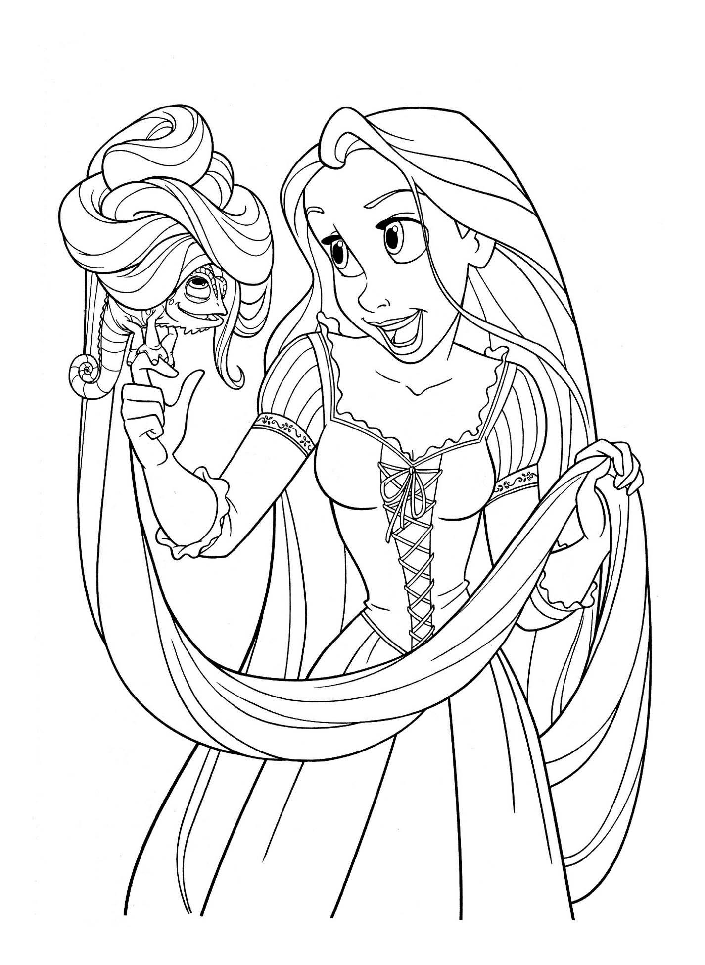 Rapunzel Coloring Pages Free Printable 39