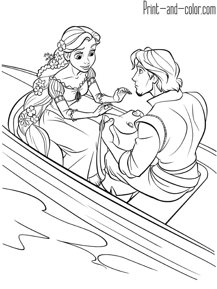 Rapunzel Coloring Pages Free Printable 4