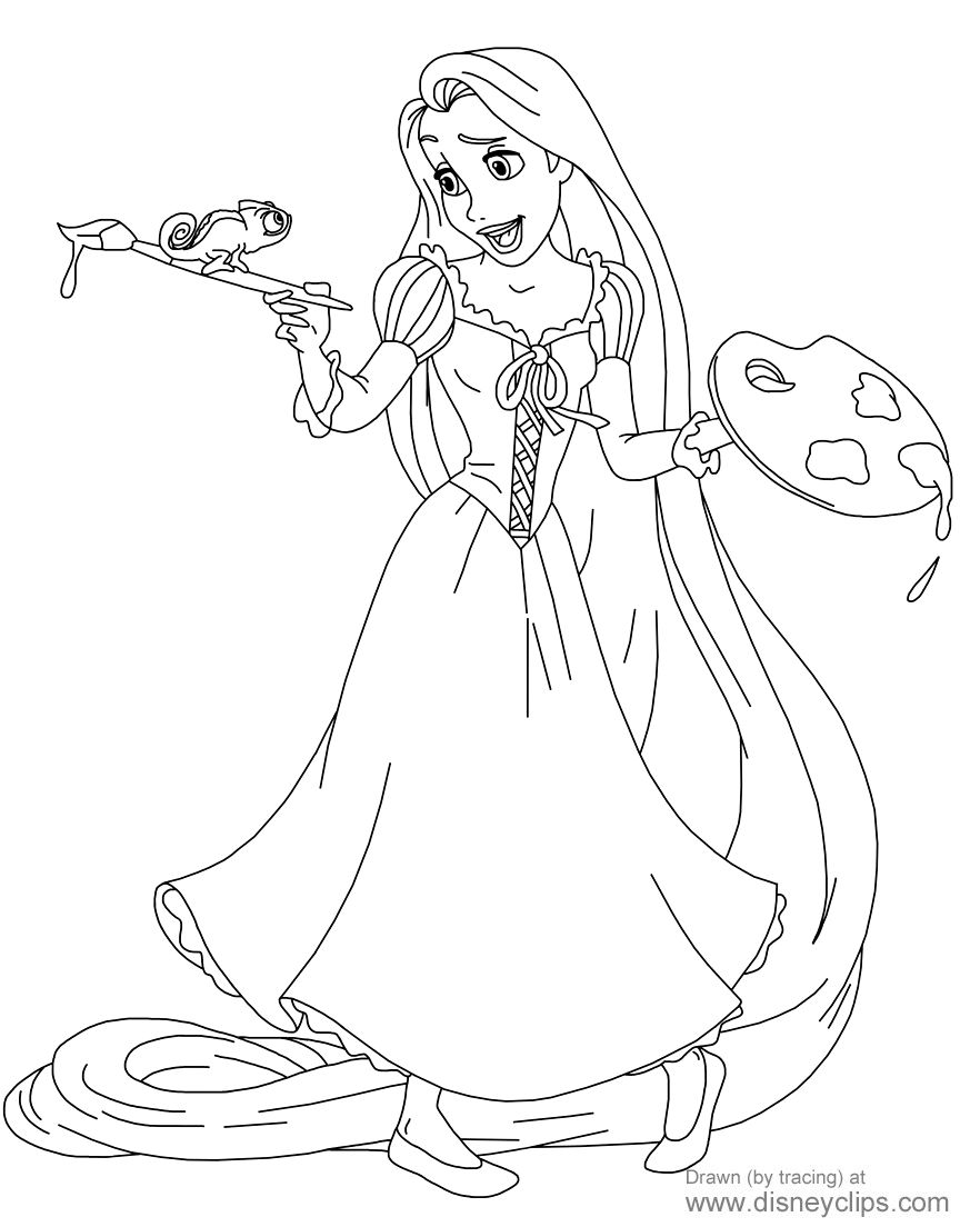 Rapunzel Coloring Pages Free Printable 40