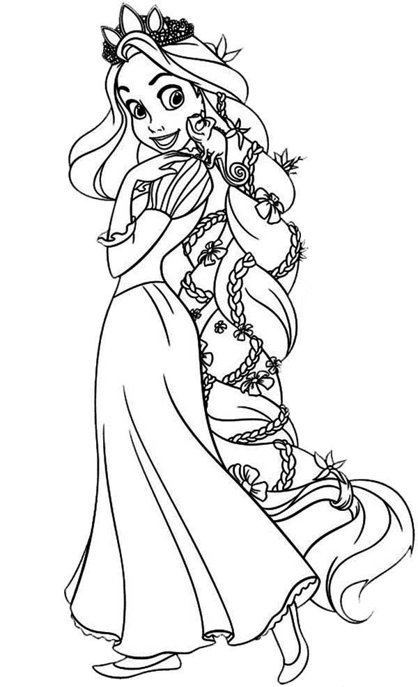 Rapunzel Coloring Pages Free Printable 41