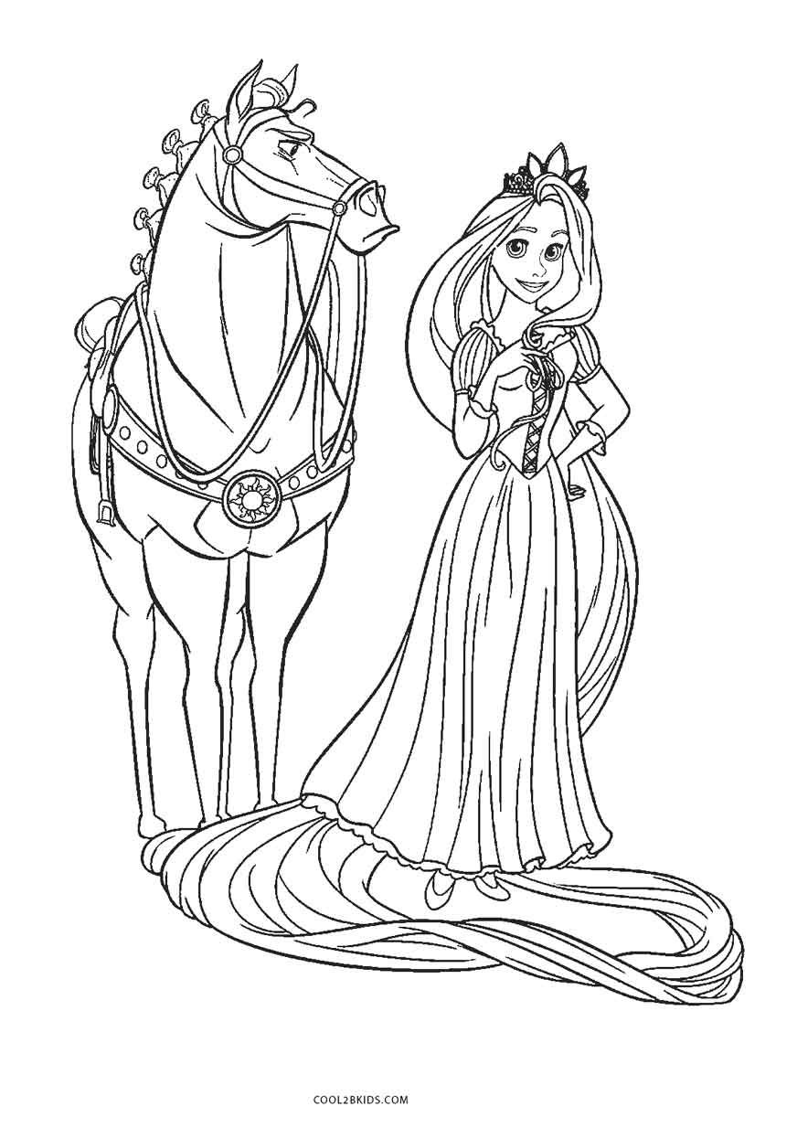 Rapunzel Coloring Pages Free Printable 44