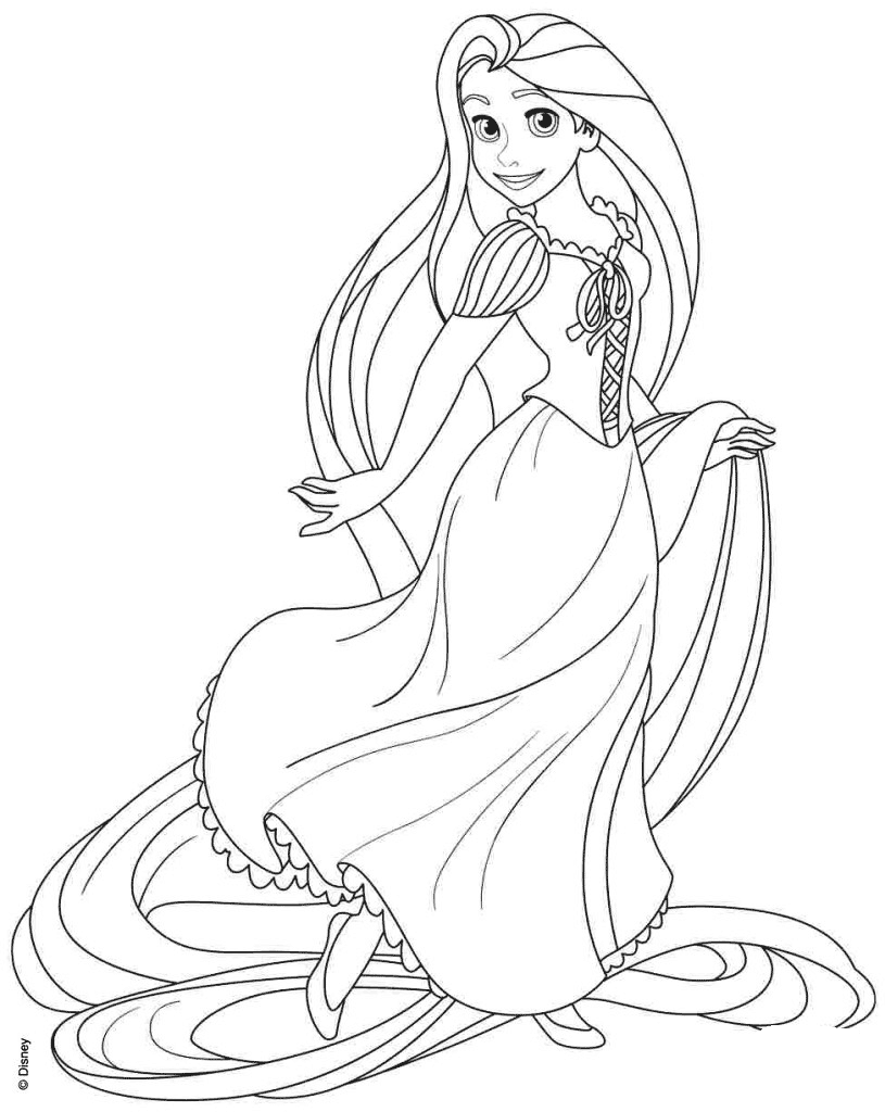 Rapunzel Coloring Pages Free Printable 45