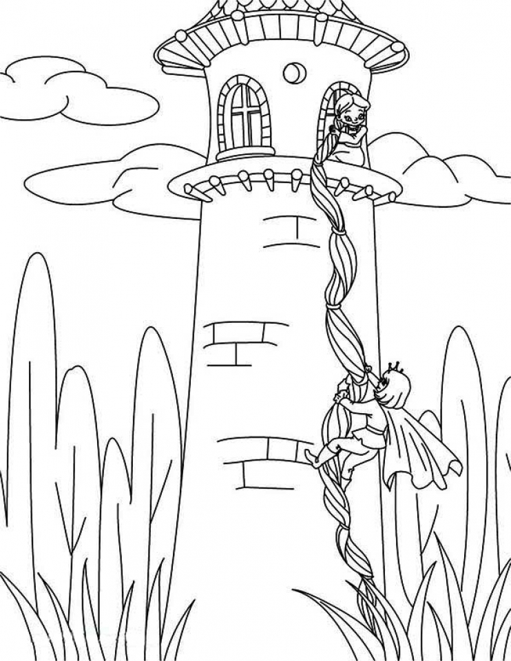 Rapunzel Coloring Pages Free Printable 53