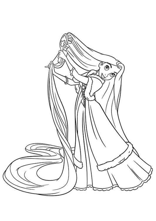 Rapunzel Coloring Pages Free Printable 54