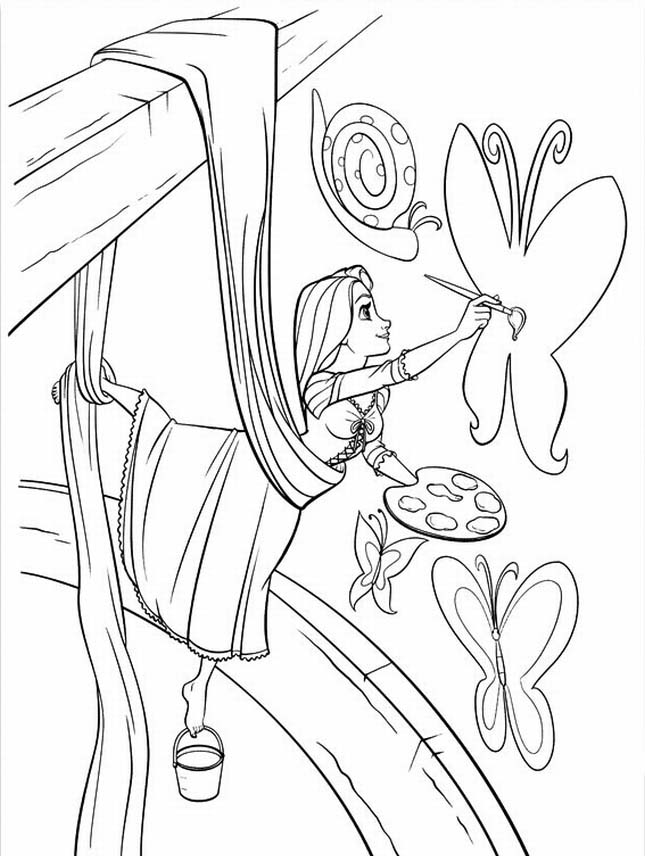 Rapunzel Coloring Pages Free Printable 55