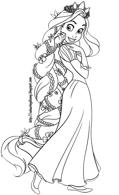 Rapunzel Coloring Pages Free Printable 6