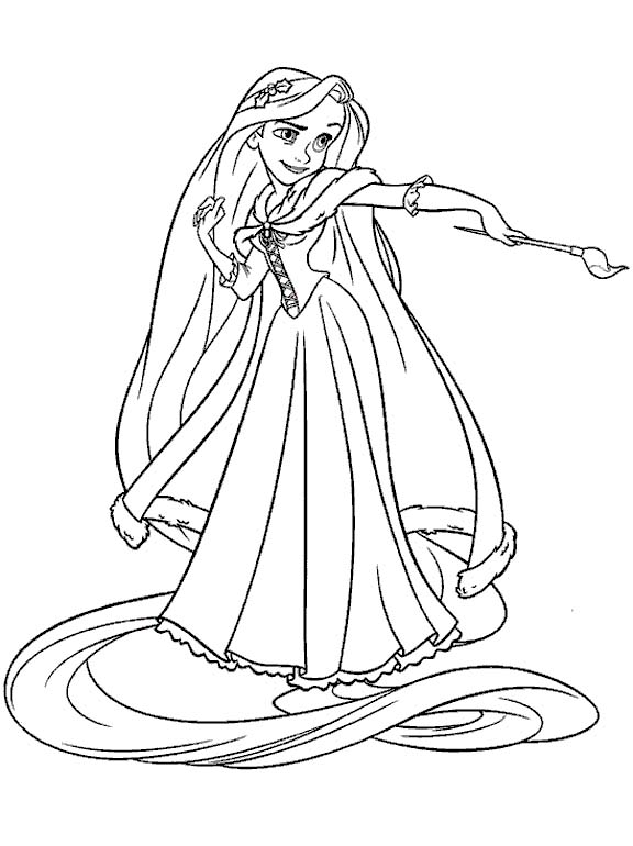 Rapunzel Coloring Pages Free Printable 63