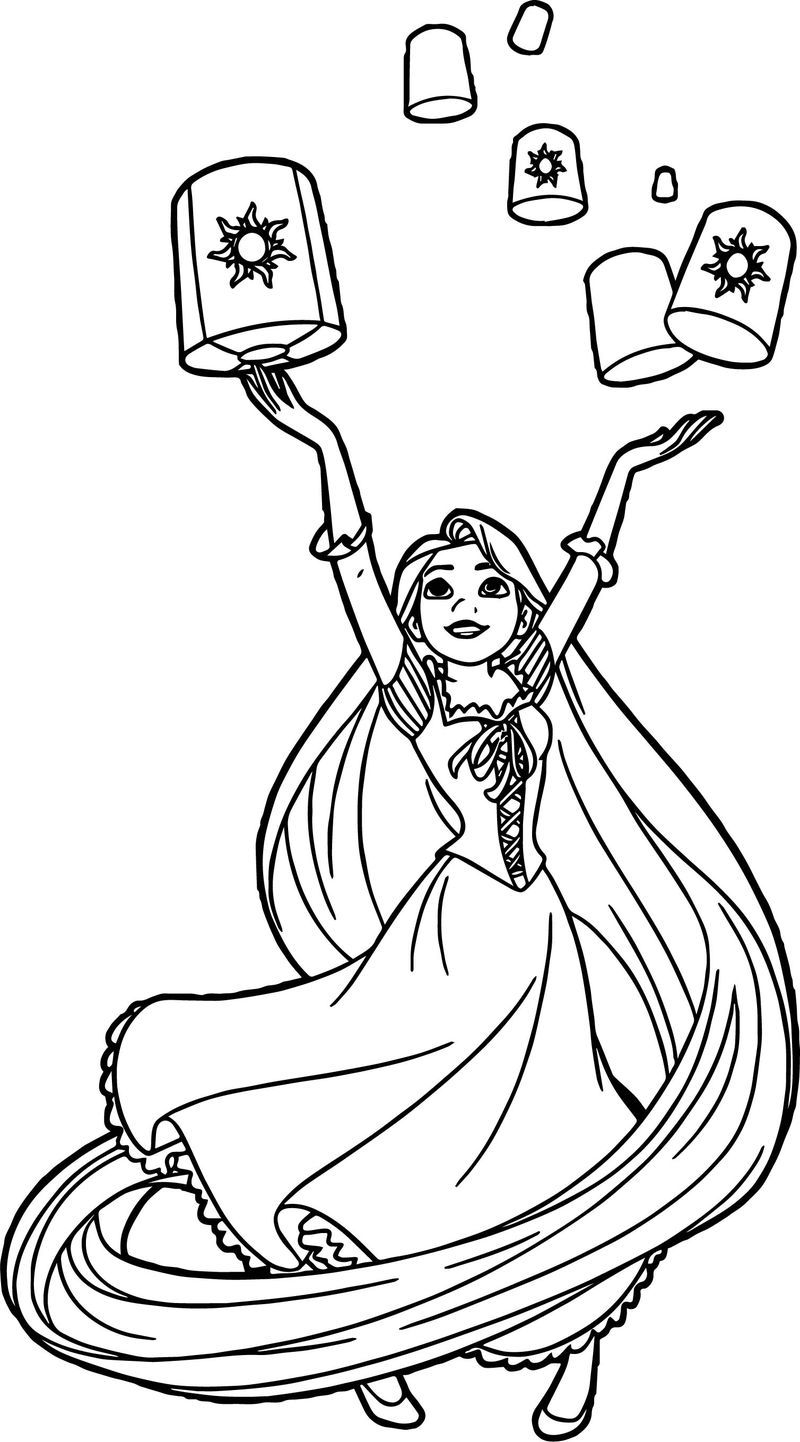 Rapunzel Coloring Pages Free Printable 64