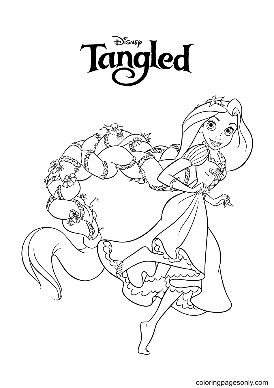 Rapunzel Coloring Pages Free Printable 66