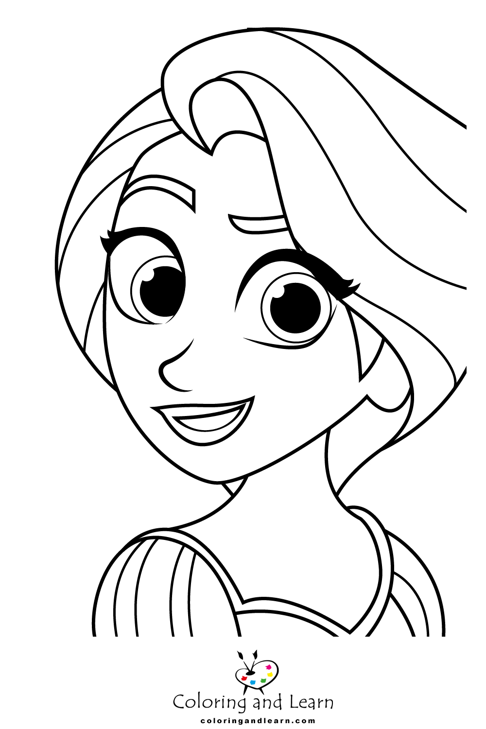 Rapunzel Coloring Pages Free Printable 68