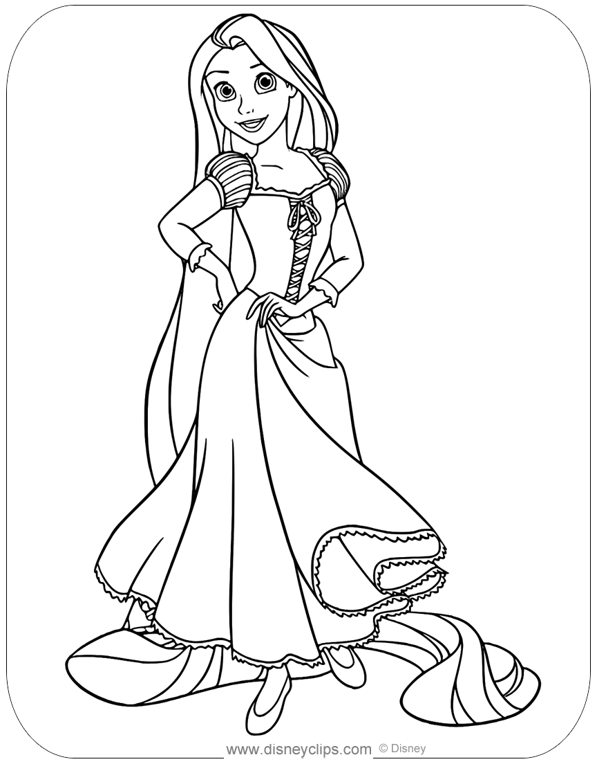 Rapunzel Coloring Pages Free Printable 7