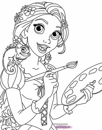 Rapunzel Coloring Pages Free Printable 72