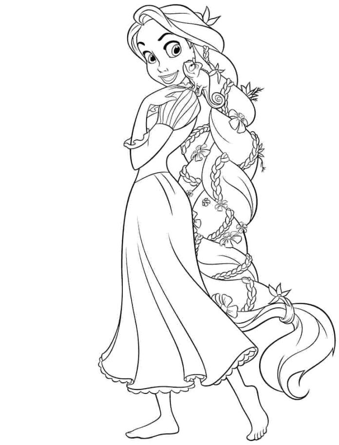 Rapunzel Coloring Pages Free Printable 74