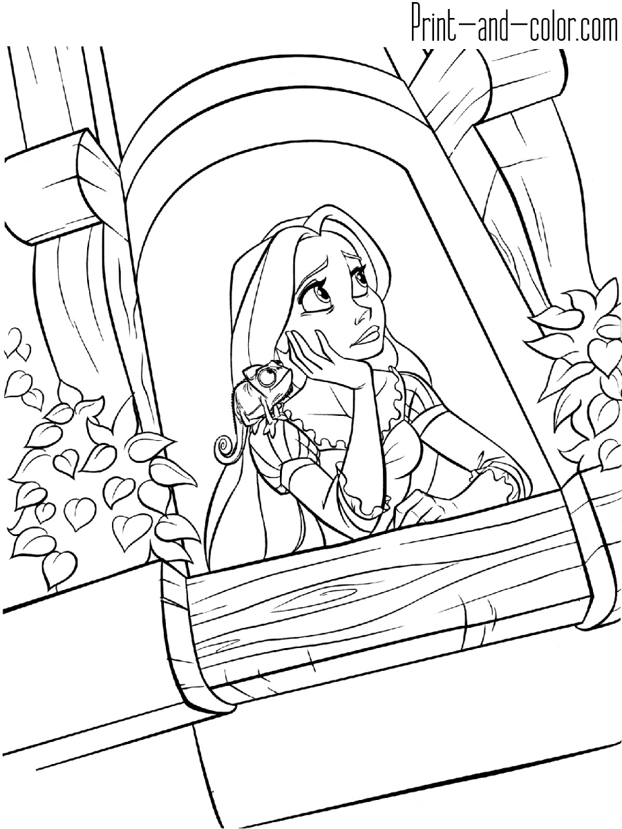 Rapunzel Coloring Pages Free Printable 77