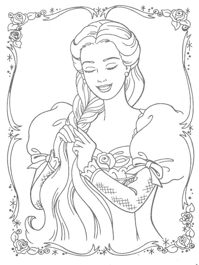 Rapunzel Coloring Pages Free Printable 81