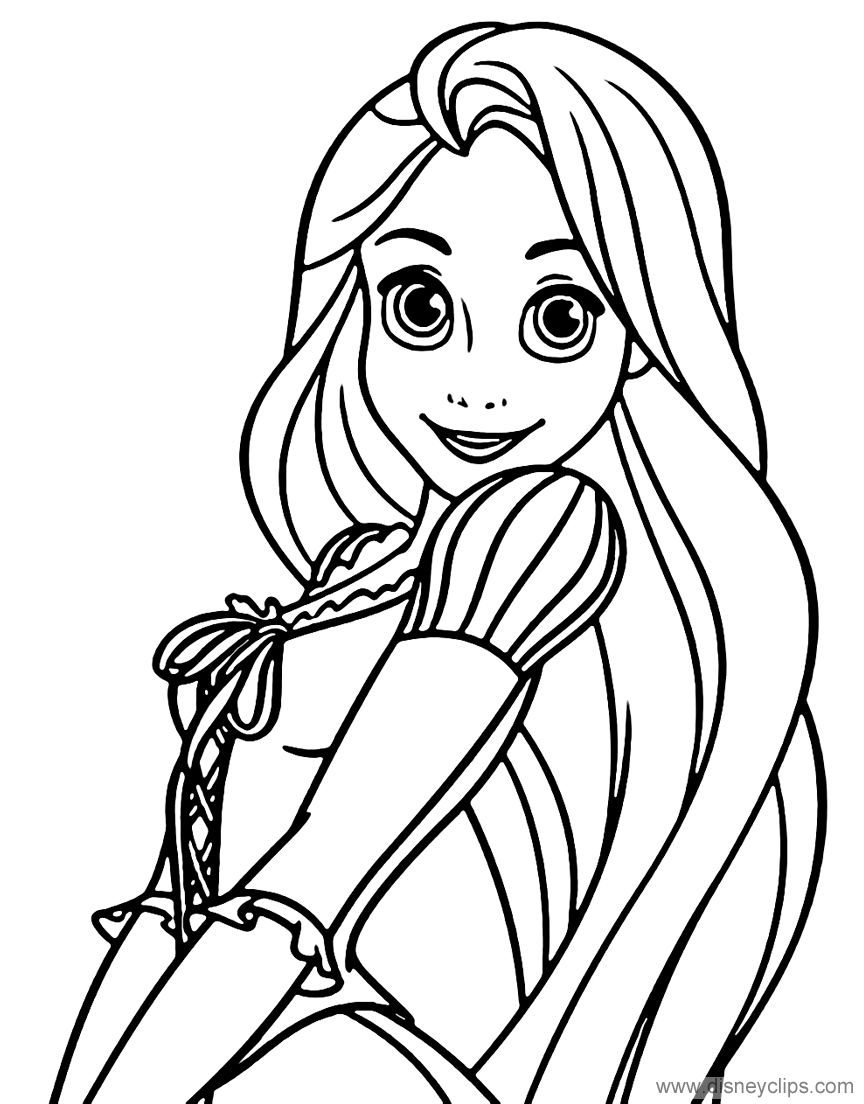 Rapunzel Coloring Pages Free Printable 90