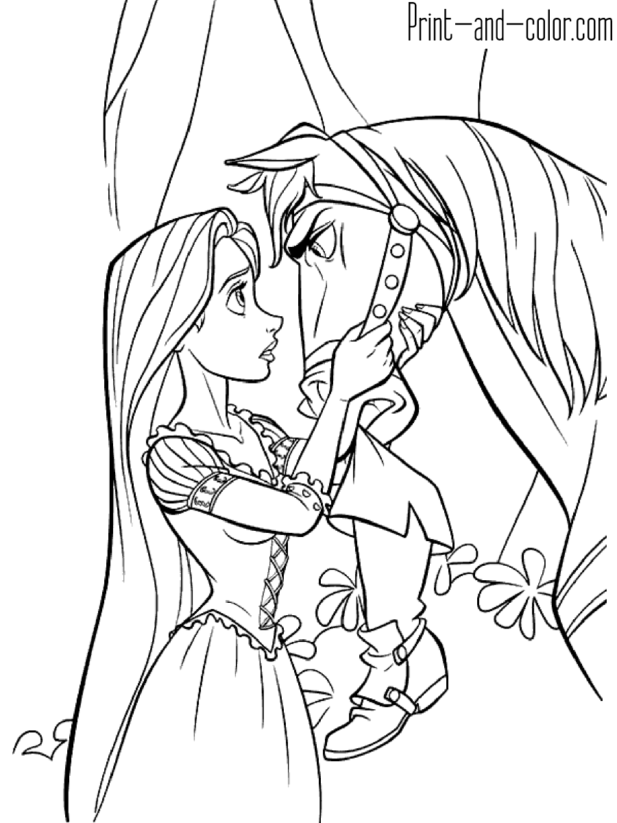 Rapunzel Coloring Pages Free Printable 91