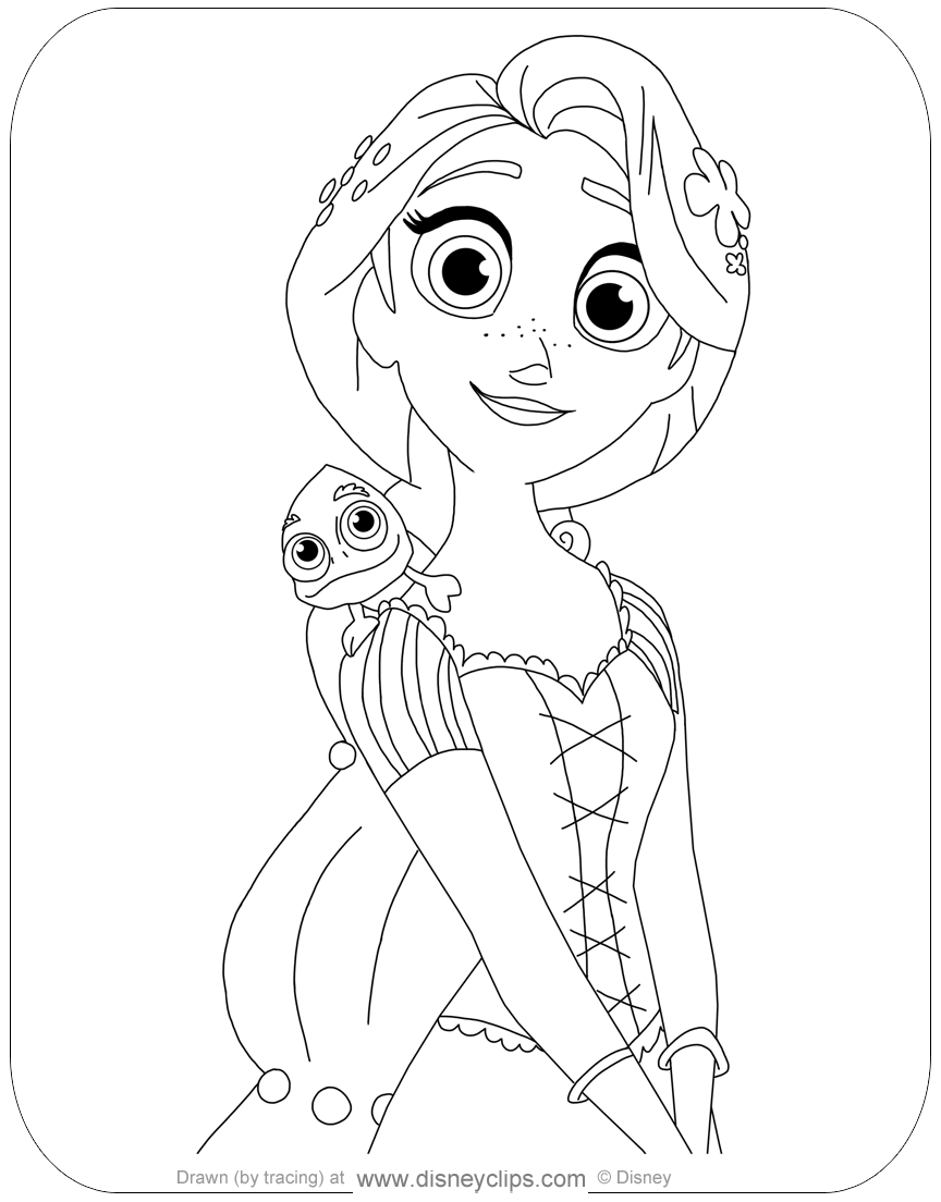 Rapunzel Coloring Pages Free Printable 93