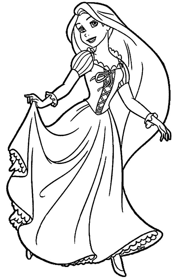 Rapunzel Coloring Pages Free Printable 94