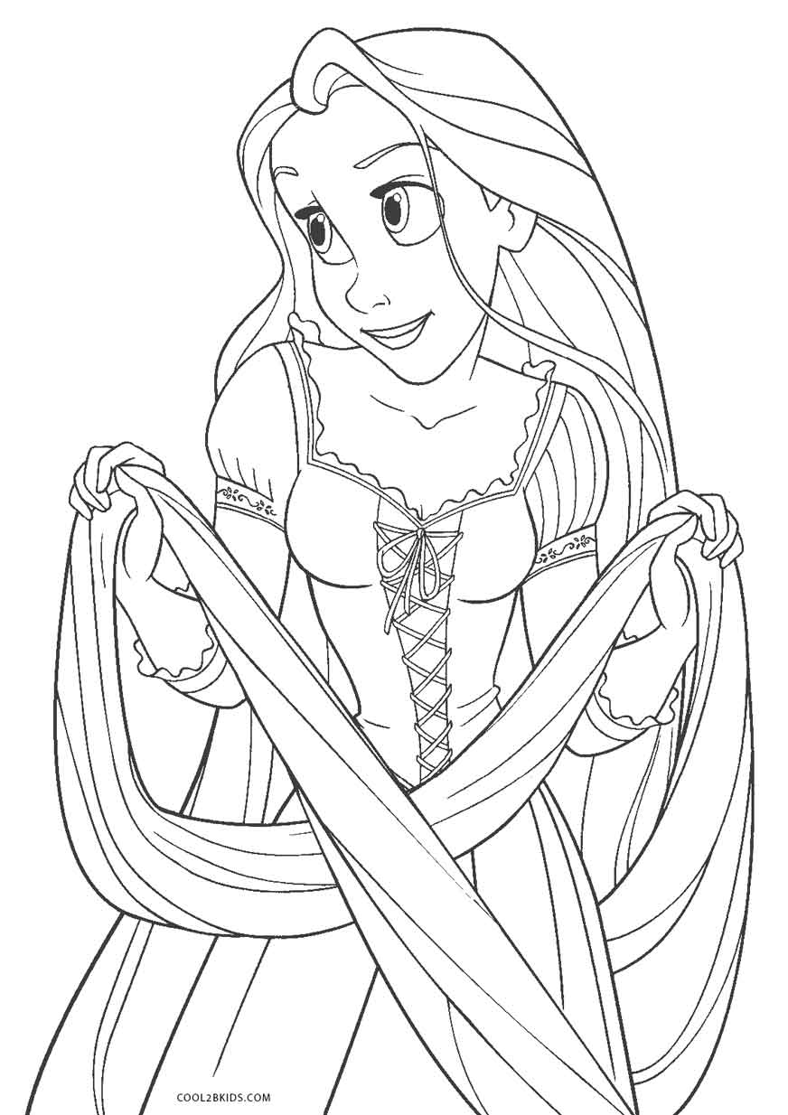 Rapunzel Coloring Pages Free Printable 99