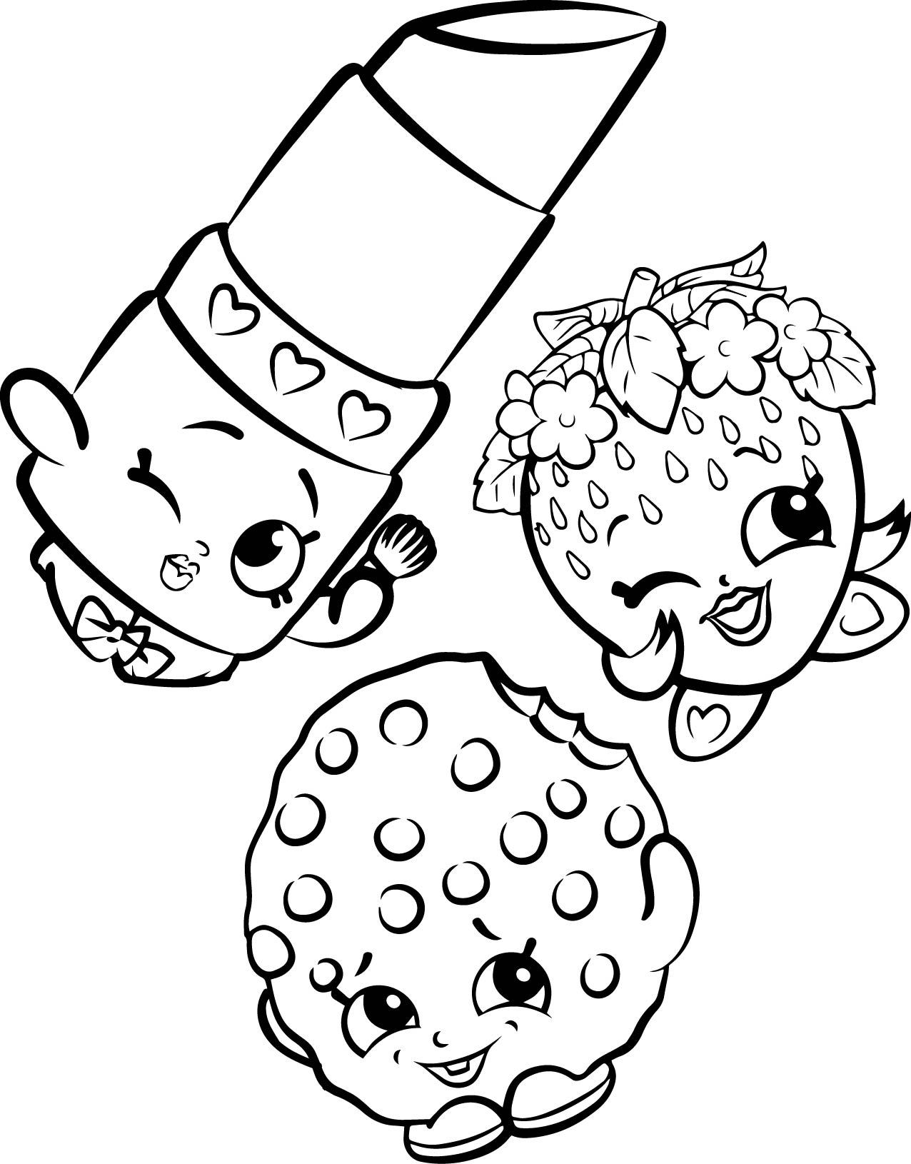 Shopkins Coloring Pages Free Printable 1