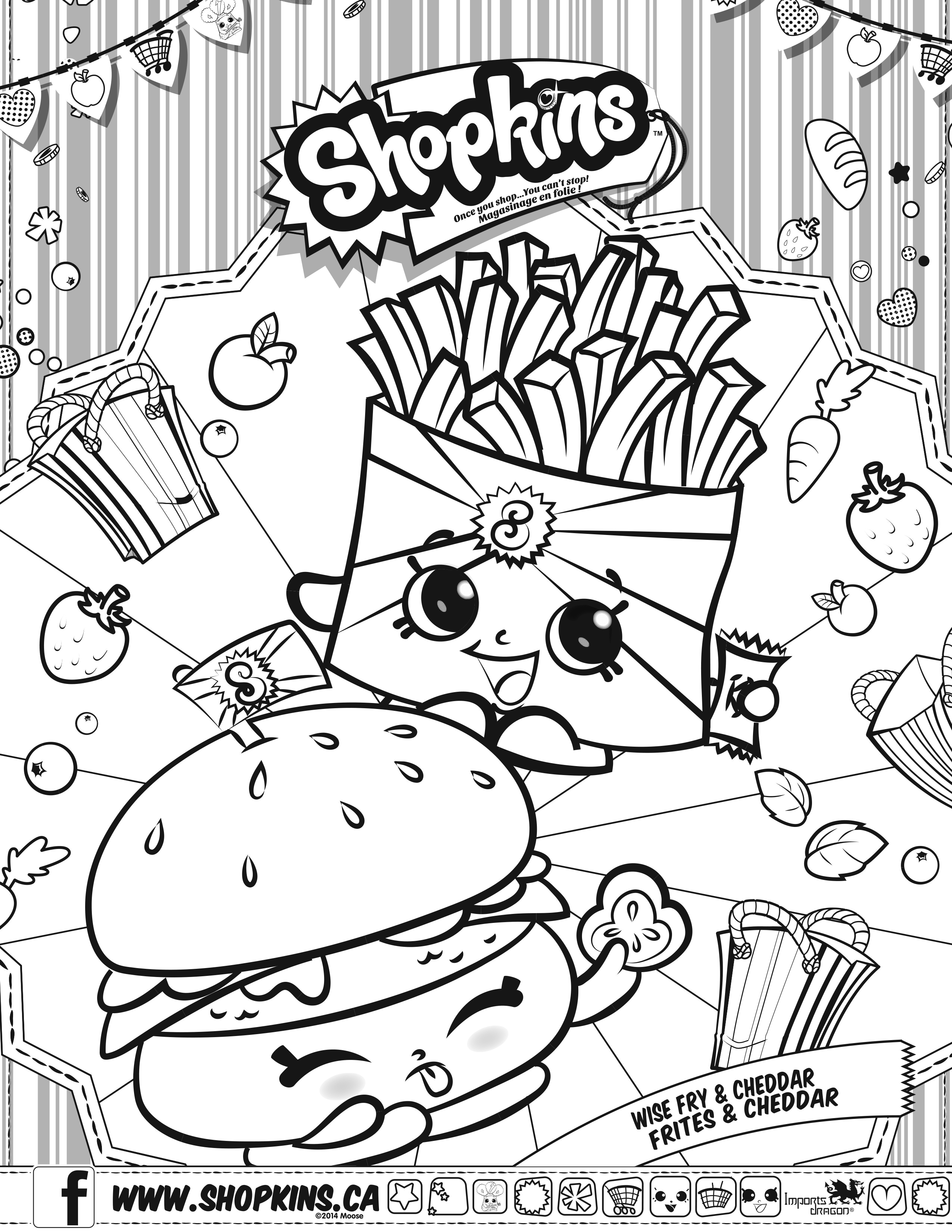 Shopkins Coloring Pages Free Printable 11