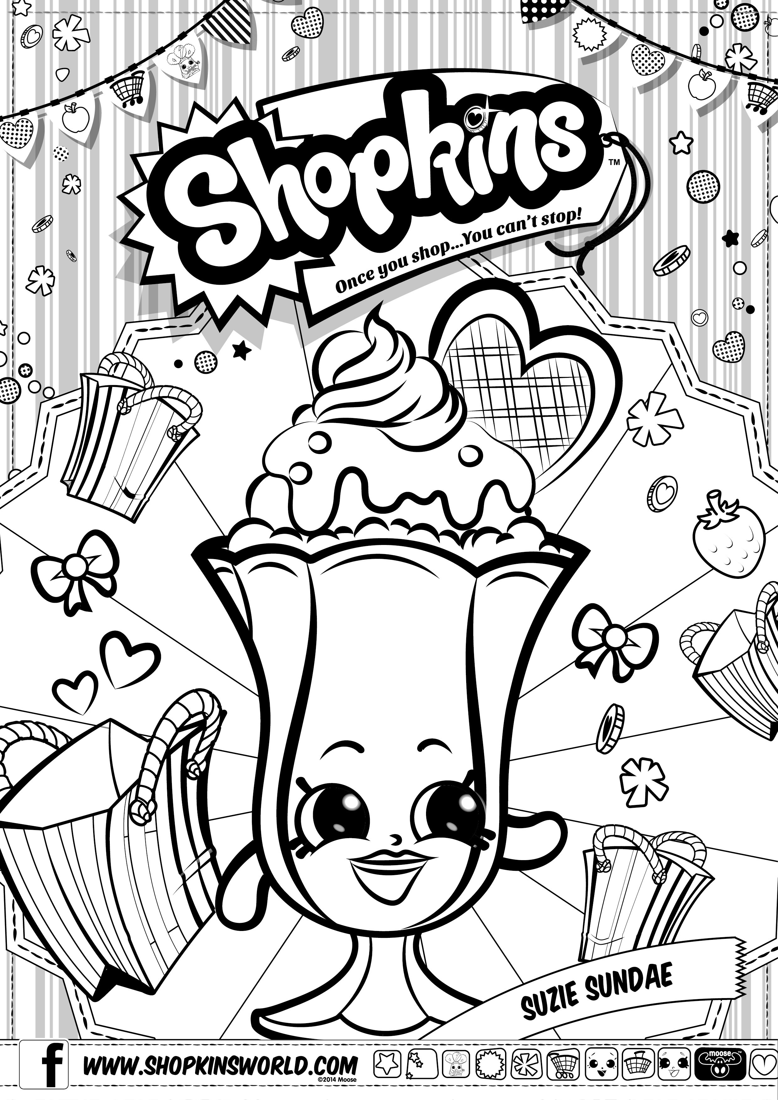 Shopkins Coloring Pages Free Printable 2
