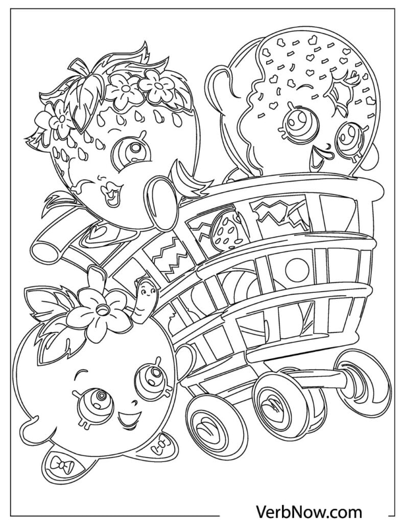 Shopkins Coloring Pages Free Printable 54