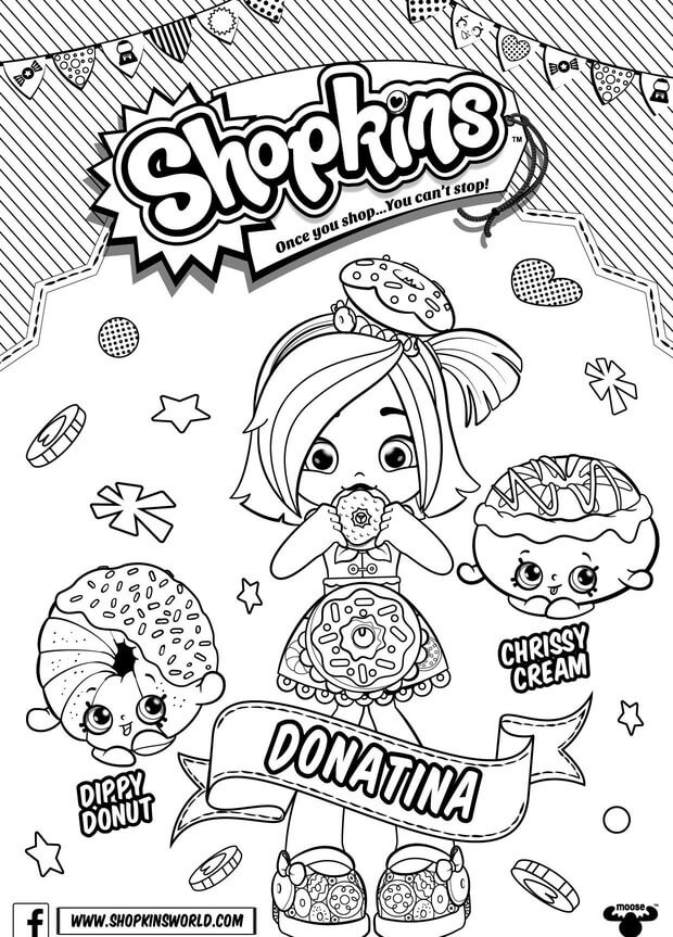 Shopkins Coloring Pages Free Printable 68