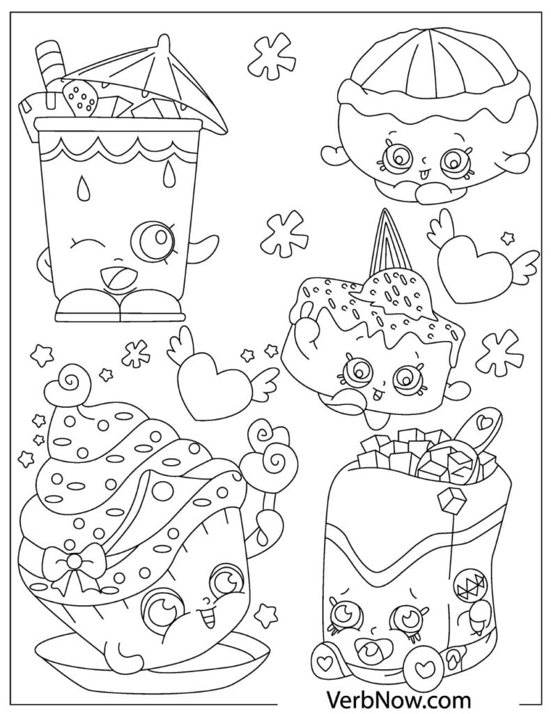 Shopkins Coloring Pages Free Printable 90