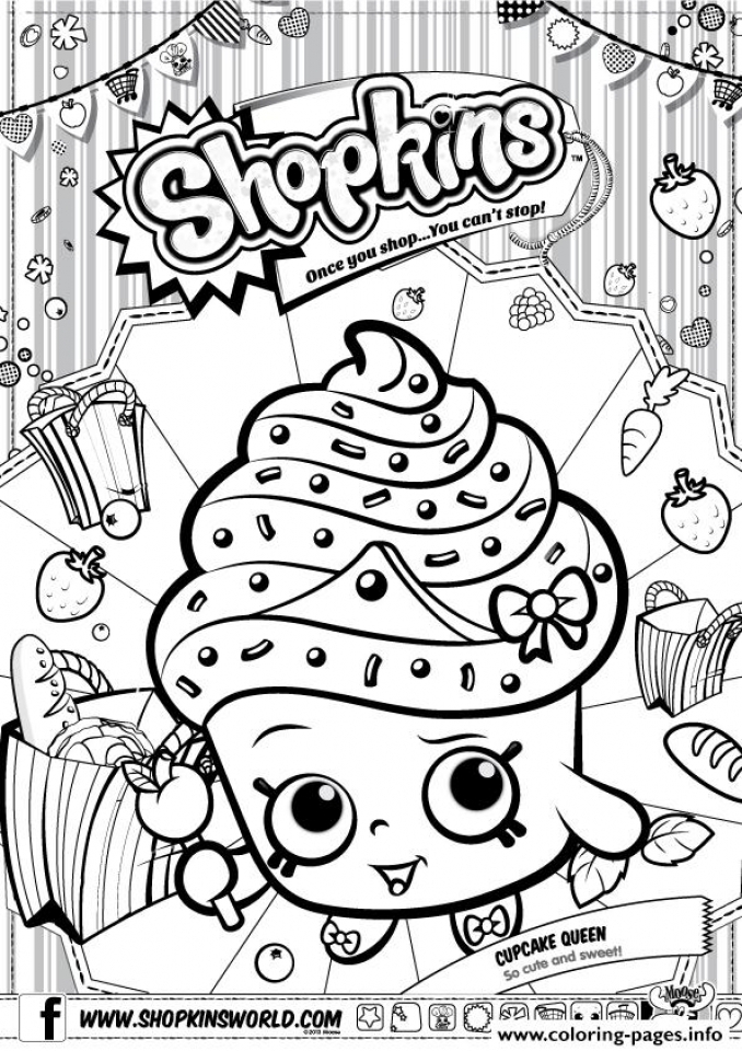 Shopkins Coloring Pages Free Printable 91