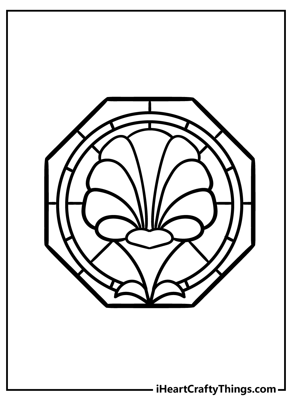 Stained Glass Coloring Pages for Adults Unique 1