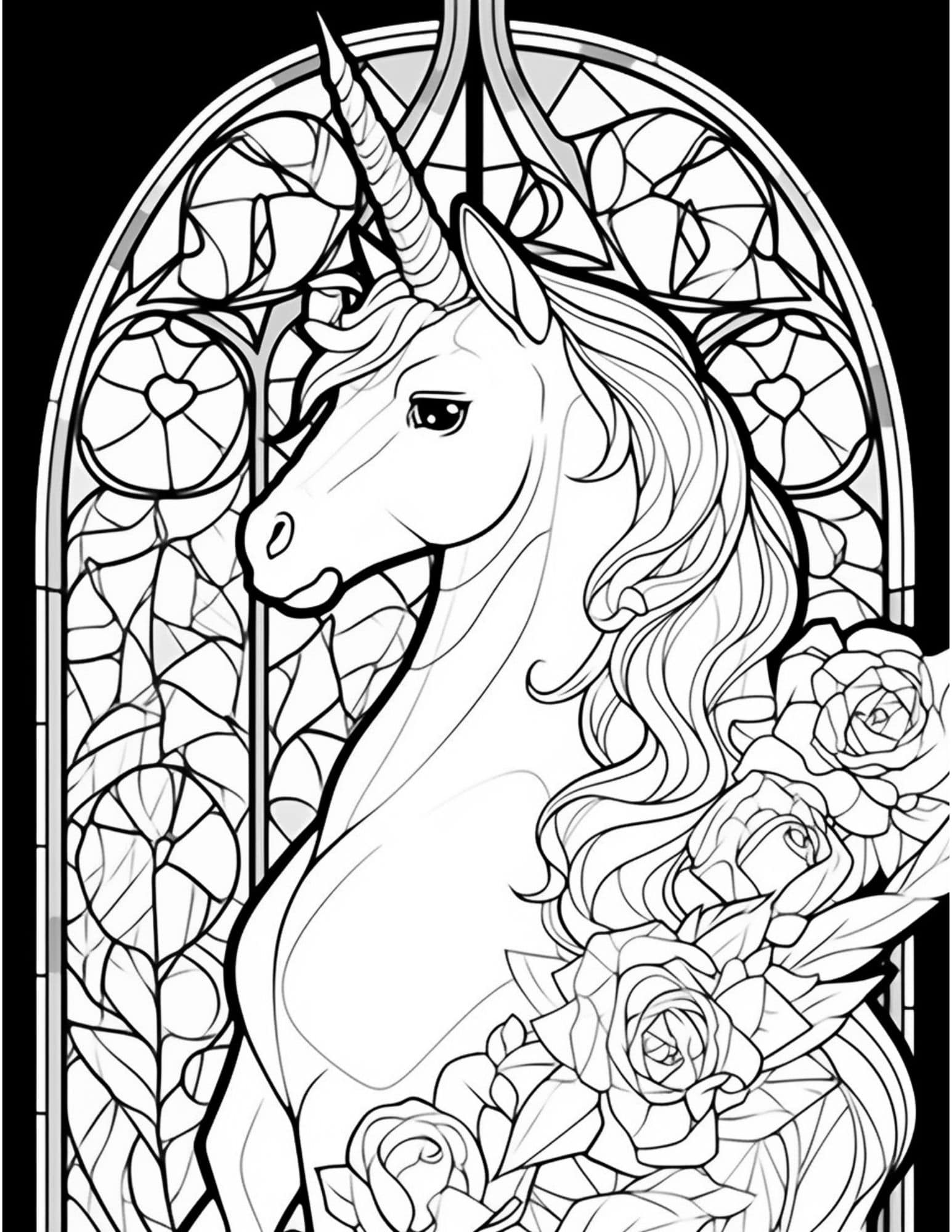 Stained Glass Coloring Pages for Adults Unique 102